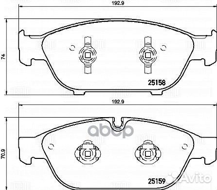 Колодки тормозные дисковые передние PF 4173