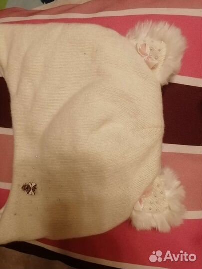 Шапка зимняя для девочки 48 50