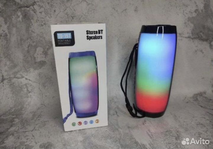 Bluetooth колонка TG-157 светящиеся