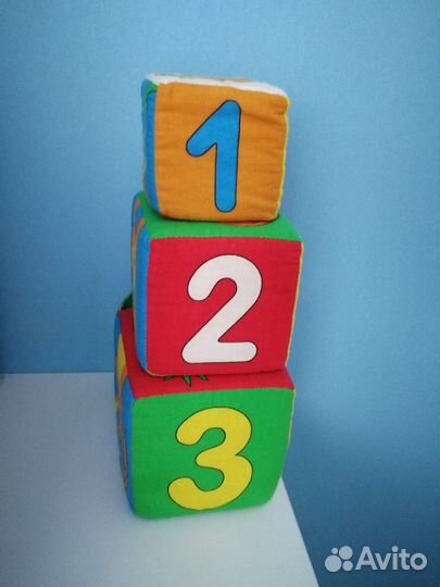 Кубики мягкие пирамидка