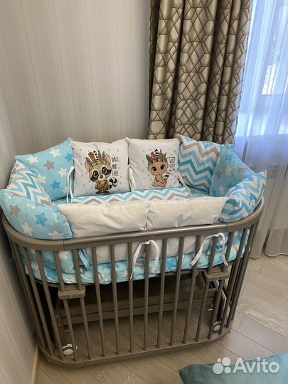Кроватка 5в1 + матрас+маятник