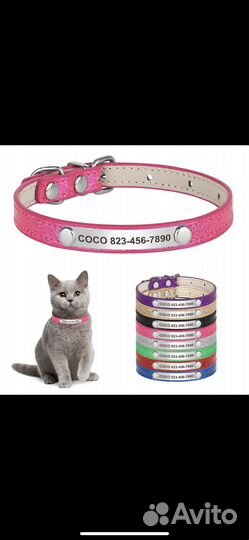 Ошейник персонализ для кошек и мал собак