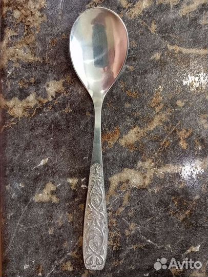 Набор ложек мнц 17 см мельхиор СССР в коробке