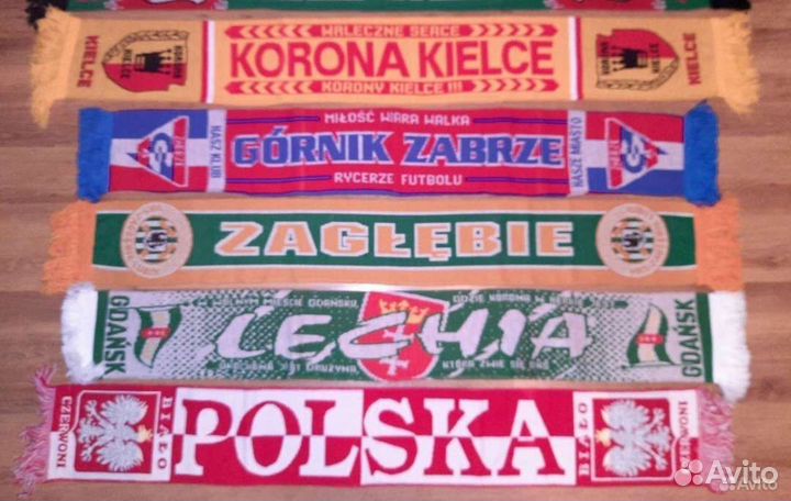 Футбольные шарфы клубов и сборных