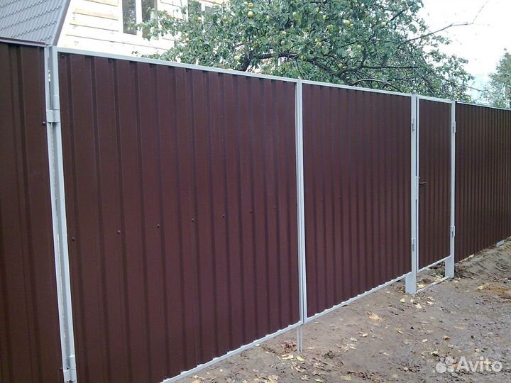Забор из профнастила 