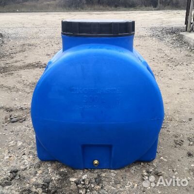 Горизонтальная ёмкость огб 300 литров (ecoplast)