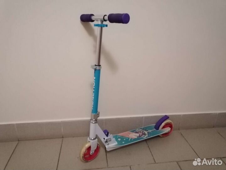 Самокат, двух колёсный с амортизатором