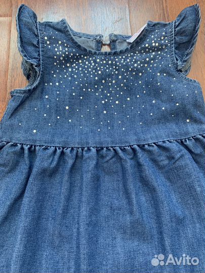 Платье джинсовое размер 98