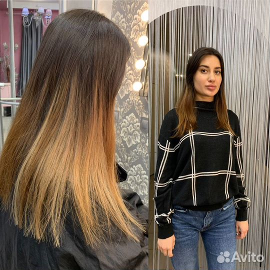 Наращивание волос, коррекция