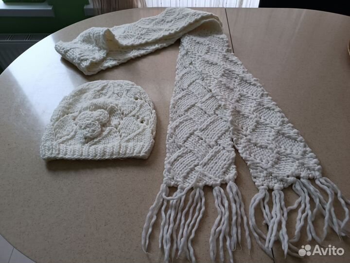 Шапка и шарф женский Цена за всё