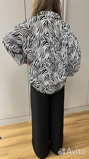 Костюм тройка (топ+рубаха/блуза+брюки) новый