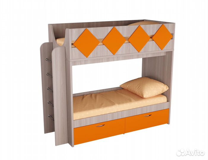 Детская двухъярусная кровать