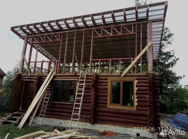 Кровля,стропильные системы, фасадные работы монтаж