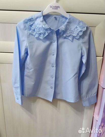 Рубашка школьная для девочки, р. 122-128