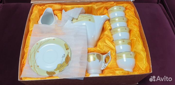 Кофейный сервиз Hi-Luxe Best Porcelain 24 Ct Gold