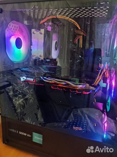 Игровой компьютер I3 10100f + RX 580 8 GB SSD/HDD
