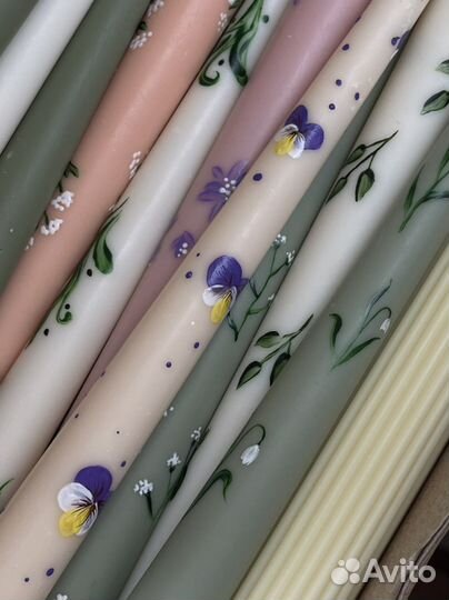 Расписные свечи в подарок