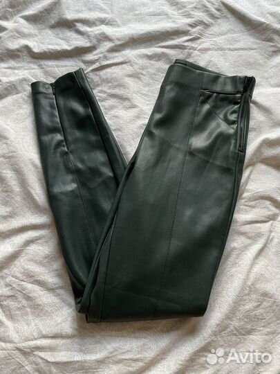 Кожаные брюки Zara