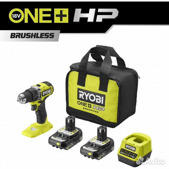 Бесщеточная дрель-шуруповерт Ryobi ONE+ RDD18C-220