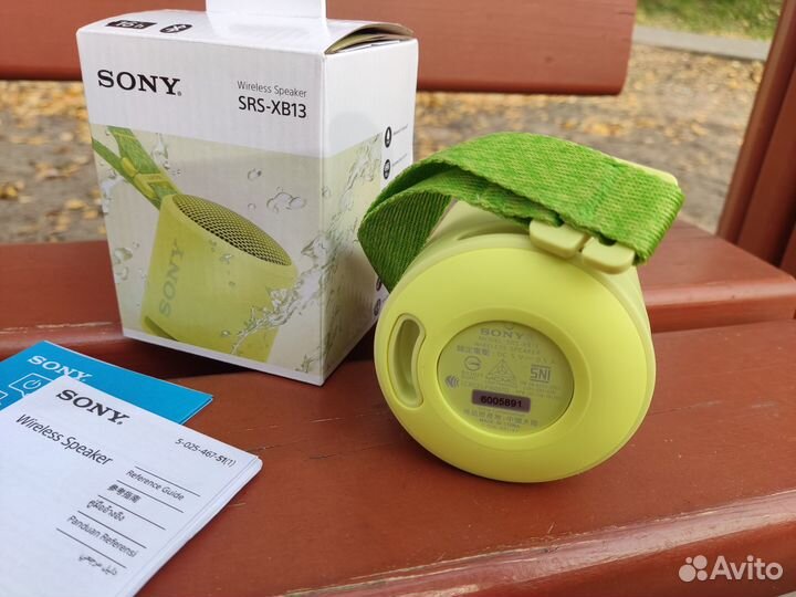 Колонка Sony SRS-XB13 жёлтая