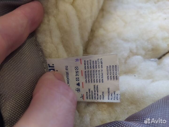 Конверт зимний на овчине в коляску