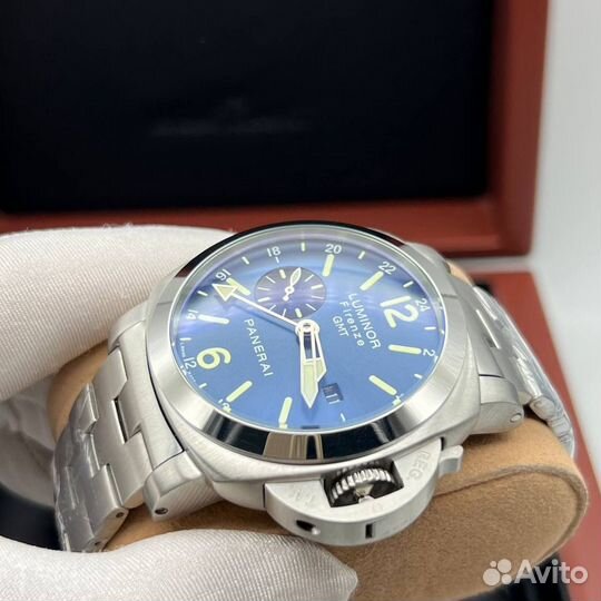 Мужские часы panerai firenze GMT синие