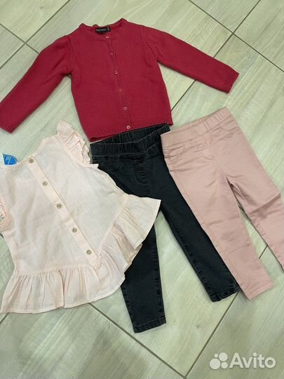 Одежда на девочек 86-92р (блузка, джинсы, кофта