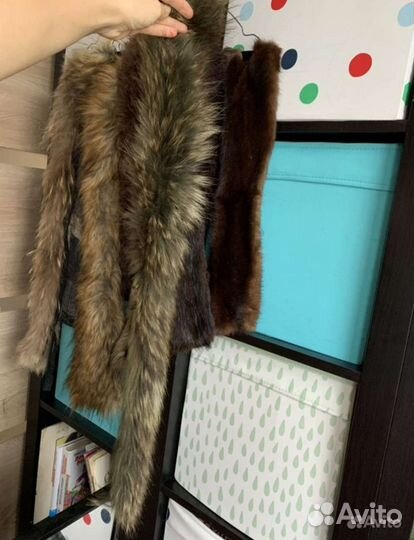 Мех разный от капюшонов и воротников