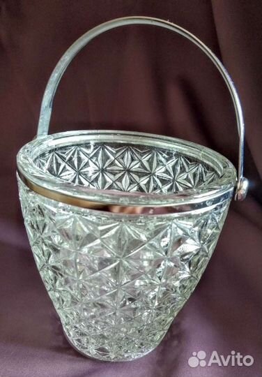 Конфетница времен ссср. Салатник. Хрусталь. Металл