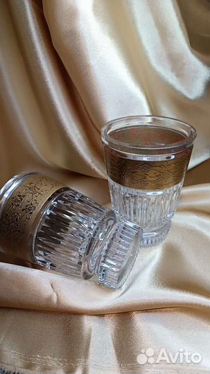 Хрустальные парные вазы марки Moser 70 г