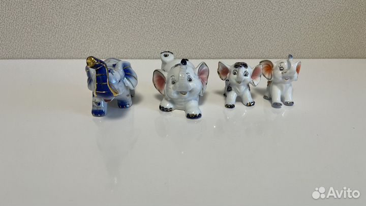 Статуэтки слоников/слонов керамика