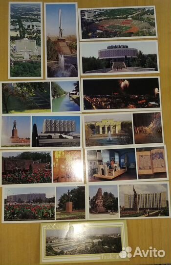 Города СССР наборы открыток