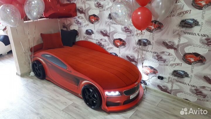 Детская кровать машина арт 12