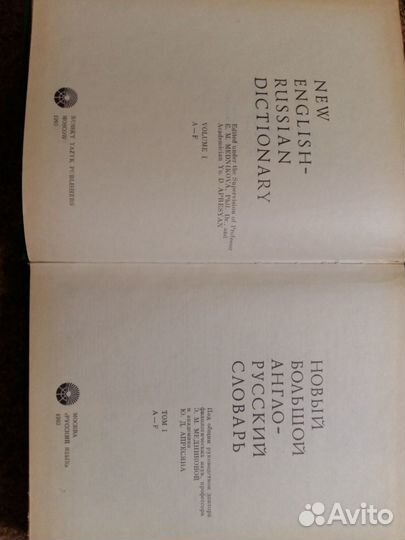 Новый большой англо-русский словарь, A-F