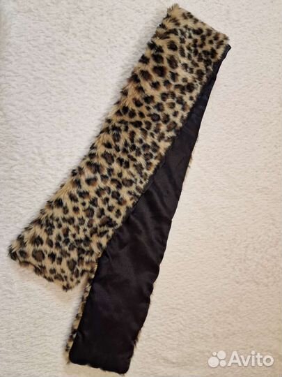 Воротник шарф леопардовый