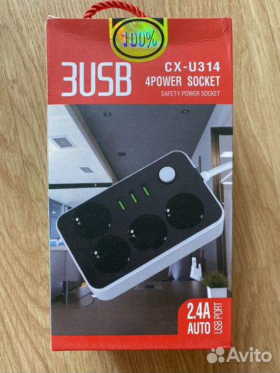 Сетевой фильтр с usb удлинитель