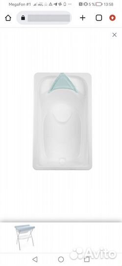 Пеленальный столик chicco с ванночкой