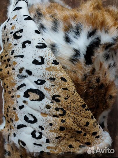 Искусственный мех - зимняя рысь