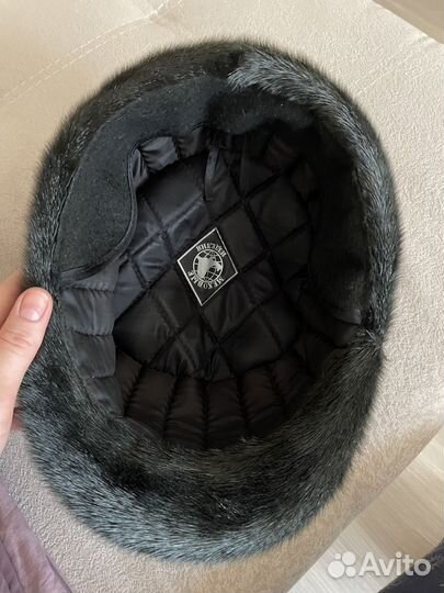 Меховая мужская кепка из нерпы