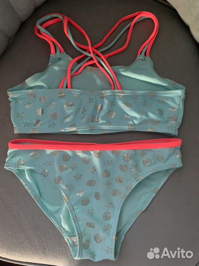 Купальник для девочки 134 + шапочка