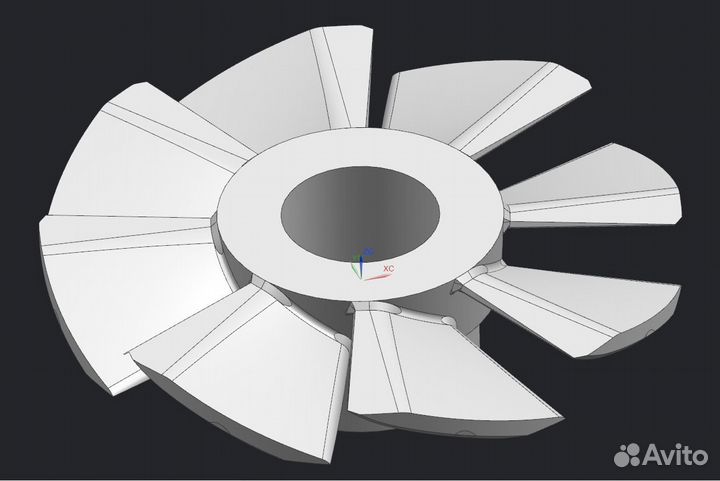 Крыльчатка генератора atomer