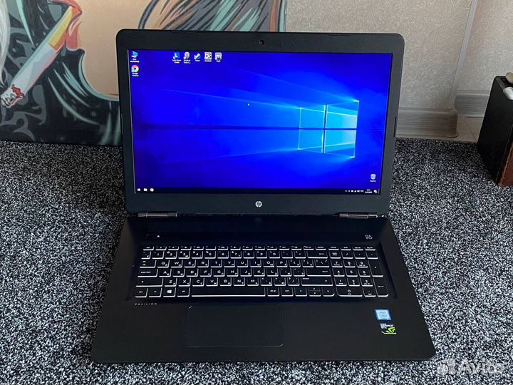 Игровой Ноутбук hp 17,3 GTX1050