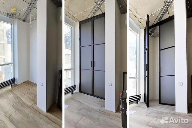 Раздвижные перегородки Лофт, двери-купе