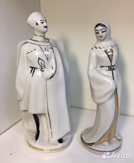 Фарфоровые статуэтки Горец и горянка.В идеале