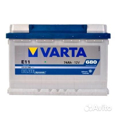 Аккумулятор Blue Dynamic 74Ah 680A + справа 278x175x190 B13