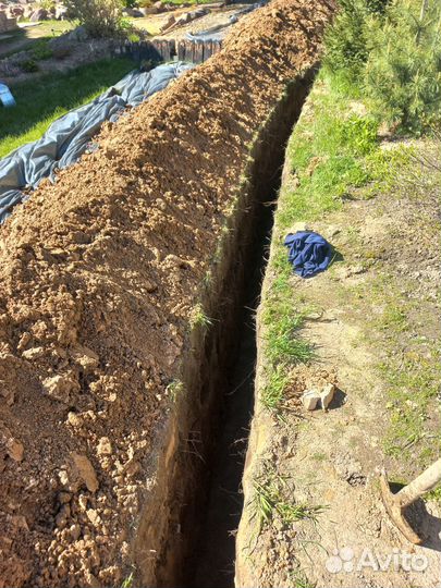 Копка траншей вручную