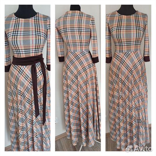 Длинное платье в пол с длинным рукавом