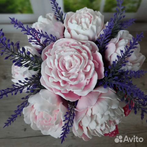 Букет цветов из мыла