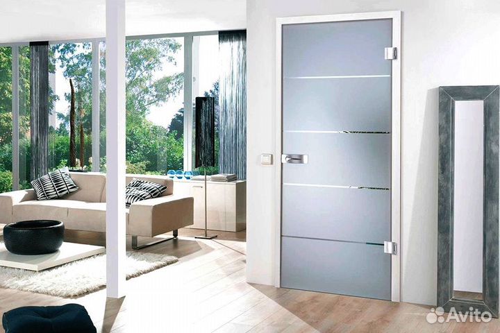 Стеклянная дверь гармошка