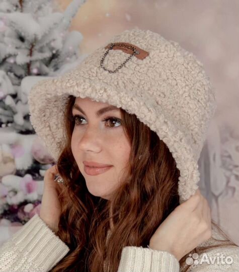 Панама зимняя меховая женская